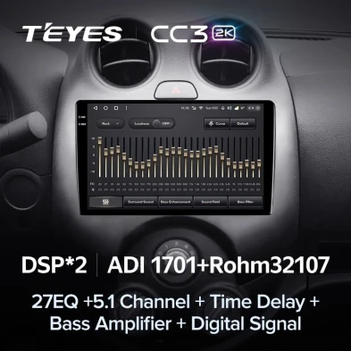 Штатная магнитола Teyes CC3 2K 4/32 Nissan March K13 (2010-2013)
