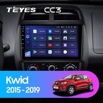 Штатная магнитола Teyes CC3 4/32 Renault KWID (2015-2019)