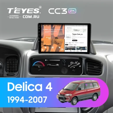 Штатная магнитола Teyes CC3 2K 360 6/128 Mitsubishi Delica 4 (1994-2007) Правый руль