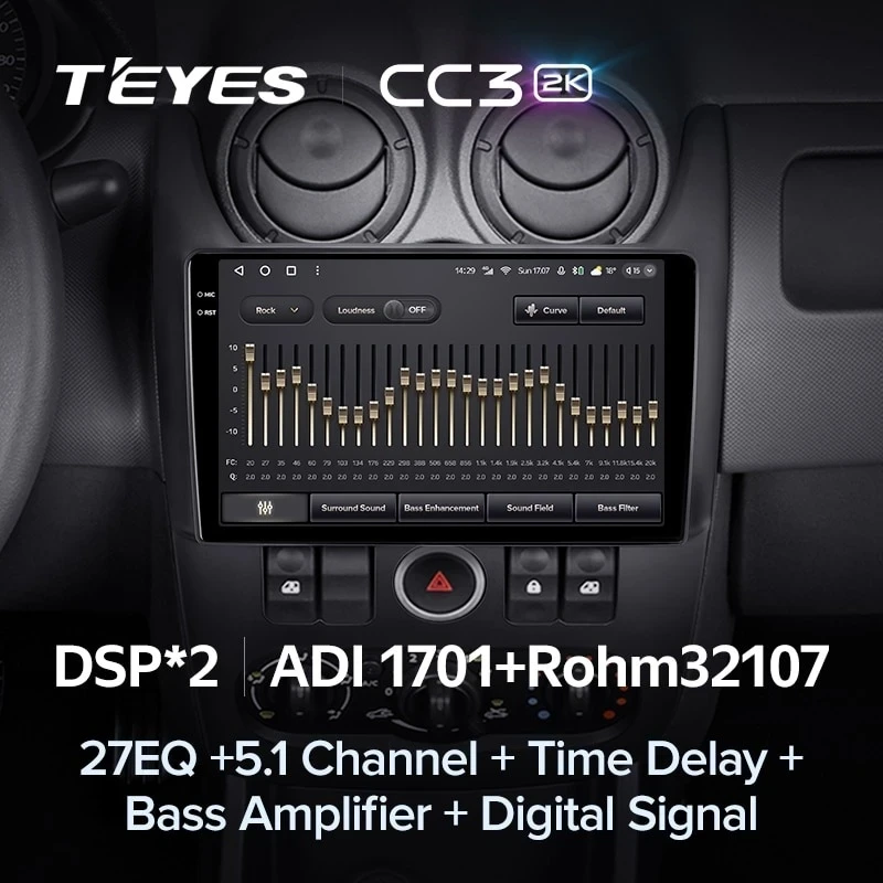 Штатная магнитола Teyes CC3 2K 4/64 Lada Largus (2012-2021)