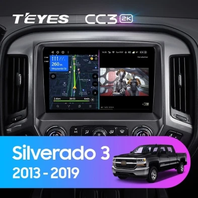 Штатная магнитола Teyes CC3 2K 4/32 Chevrolet Silverado 3 GMTK2 (2013-2019)