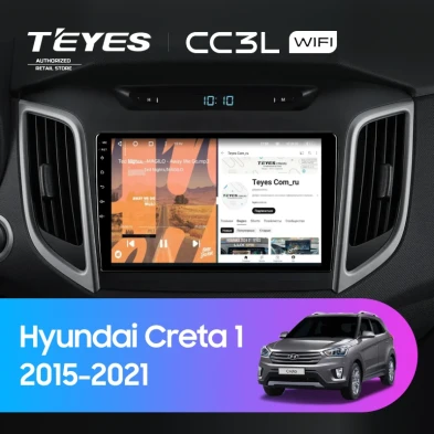 Штатная магнитола Teyes CC3L WiFi 2/32 Hyundai Creta 1 (2015-2021) Тип-B