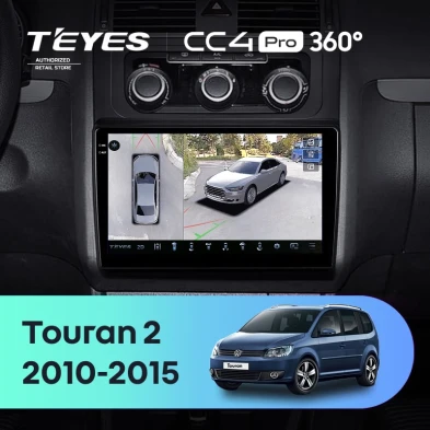 Штатная магнитола Teyes CC4 Pro 360 12/256 Volkswagen Touran 2 1T (2010-2015)