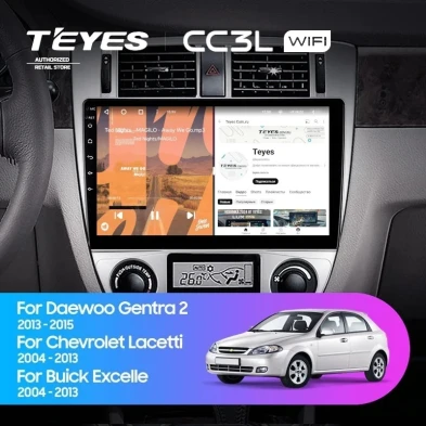 Штатная магнитола Teyes CC3L WiFi 2/32 Chevrolet Lacetti J200 (2004-2013) F2 Тип-B