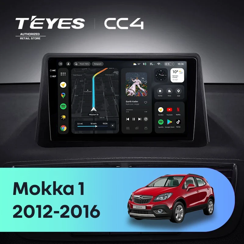 Штатная магнитола Teyes CC4 6/64 Opel Mokka 1 (2012-2016)
