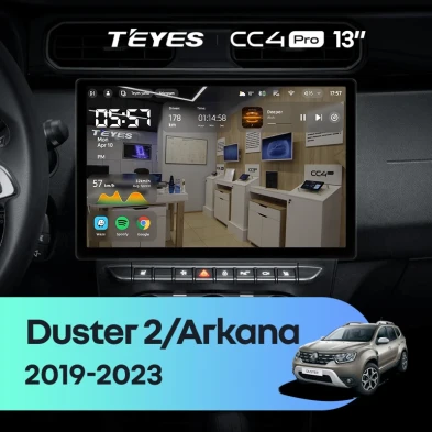 Штатная магнитола Teyes CC4 Pro 12/256 Renault Arkana (2019-2023) F2 (13")
