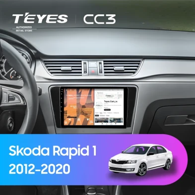 Штатная магнитола Teyes CC3 4/32 Skoda Rapid 1 (2012-2020) F1
