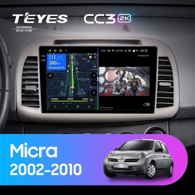 Штатная магнитола Teyes CC3 2K 4/32 Nissan Micra K12 (2002-2010)