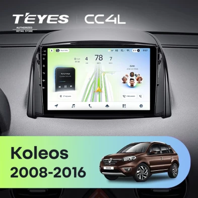 Штатная магнитола Teyes CC4L 6/64 Renault Koleos (2008-2016) Тип-B