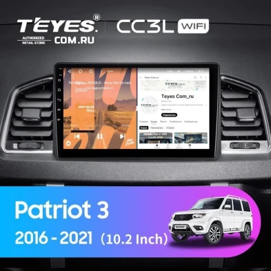 Штатная магнитола Teyes CC3L WiFi 2/32 UAZ Patriot 3 (2016-2021) F2