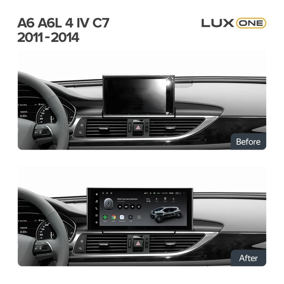 Штатная магнитола Teyes LUX ONE 6/128 Audi A6 A6L C7 (2011-2014)