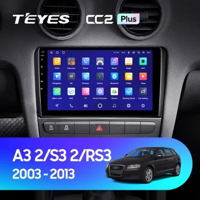 Штатная магнитола Teyes CC2L Plus 1/16 Audi S3 2 (2006-2012)