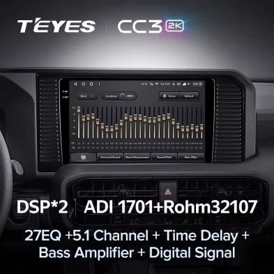 Штатная магнитола Teyes CC3 2K 6/128 Toyota Land Cruiser Prado 250 (2024-2026)