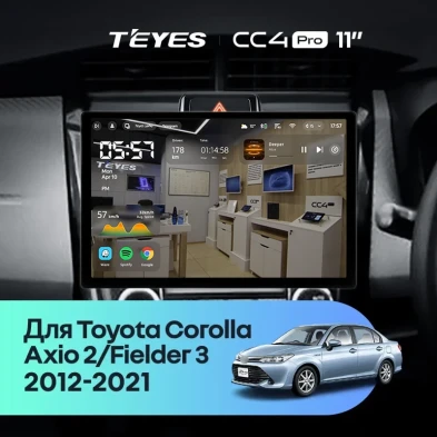Штатная магнитола Teyes CC4 Pro 8/128 Toyota Corolla Fielder 3 E160 (2012-2021) (11")