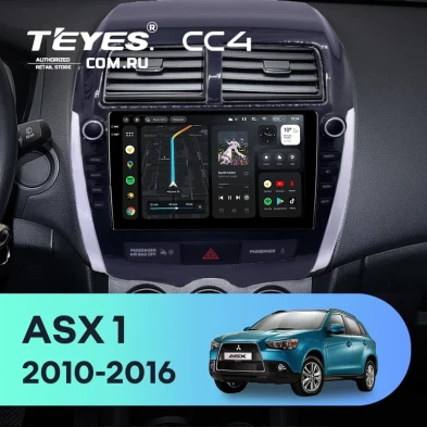 Штатная магнитола Teyes CC4 8/128 Mitsubishi ASX 1 (2010-2016) Тип-B (9")