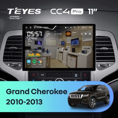 Штатная магнитола Teyes CC4 Pro 8/128 Jeep Grand Cherokee WK2 (2010-2013) (11")