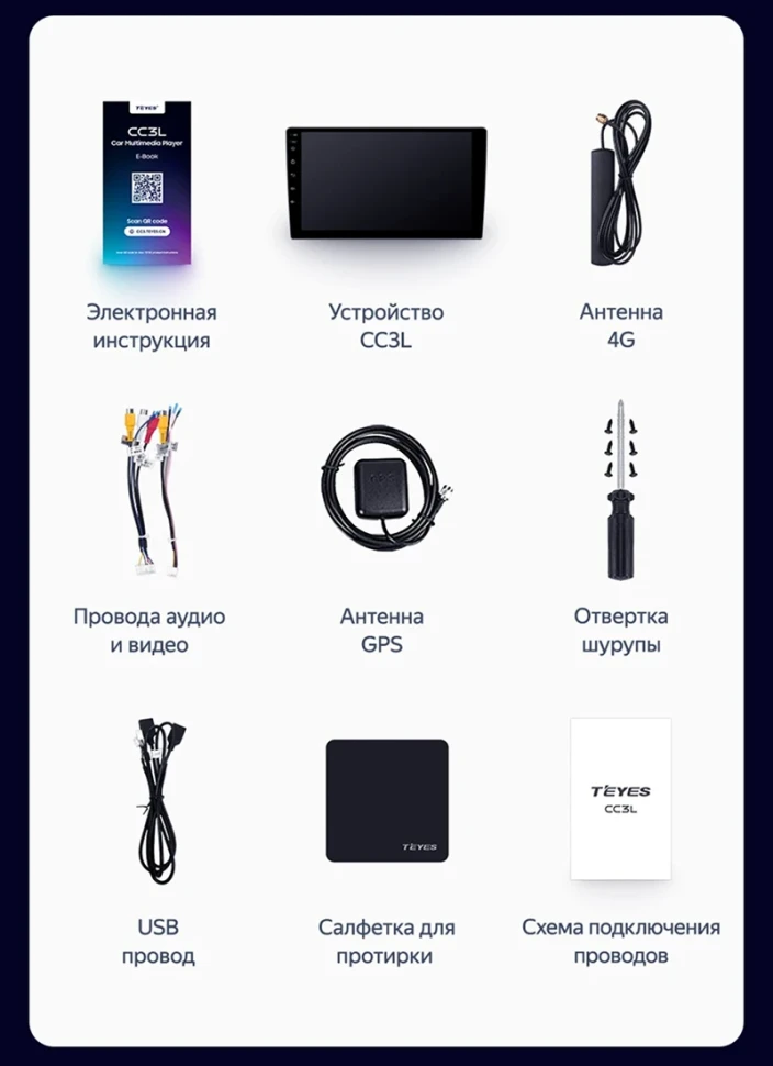 Штатная магнитола Teyes CC3L 4/32 Honda Grace (2014-2017) Тип-B Правый руль