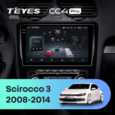 Штатная магнитола Teyes CC4 Pro 8/128 Volkswagen Scirocco (2008-2014) F2