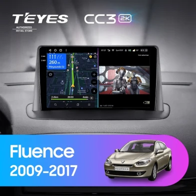 Штатная магнитола Teyes CC3 2K 4/64 Renault Fluence (2009-2017)