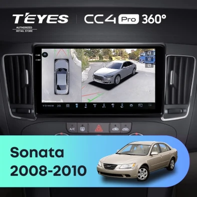 Штатная магнитола Teyes CC4 Pro 360 12/256 Hyundai Sonata NF (2008-2010) F2