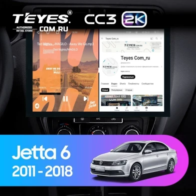Штатная магнитола Teyes CC3 2K 4/32 Volkswagen Jetta 6 (2011-2018) (13")