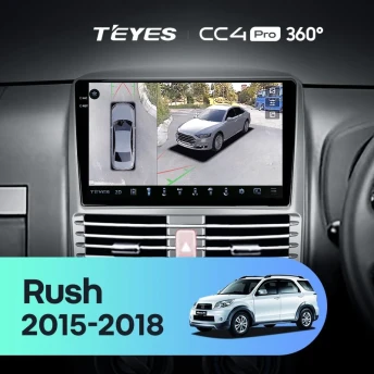 Штатная магнитола Teyes CC4 Pro 360 12/256 Toyota Rush (2015-2018) Правый руль