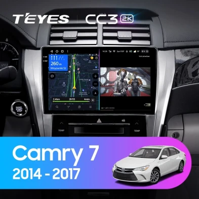 Штатная магнитола Teyes CC3 2K 4/64 Toyota Camry 7 XV 50 55 (2014-2017) F4