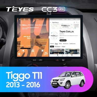 Штатная магнитола Teyes CC3 2K 4/64 Chery Tiggo T11 FL (2013-2016) (13")