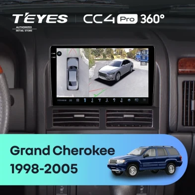 Штатная магнитола Teyes CC4 Pro 360 12/256 Jeep Grand Cherokee 2 WJ (1998-2005)