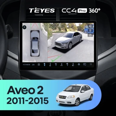 Штатная магнитола Teyes CC4 Pro 360 12/256 Chevrolet Aveo 2 (2011-2015) (13")