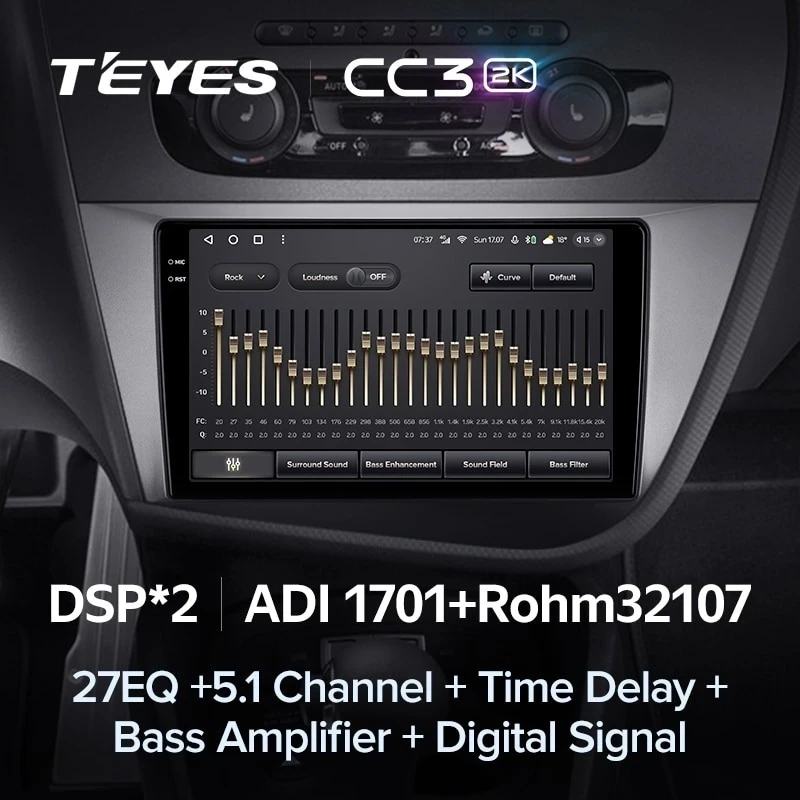 Штатная магнитола Teyes CC3 2K 4/32 Seat Leon 2 (2005-2012) F2