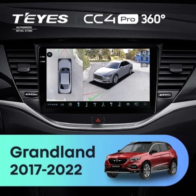 Штатная магнитола Teyes CC4 Pro 360 8/128 Opel Grandland (2017-2022) Тип-A