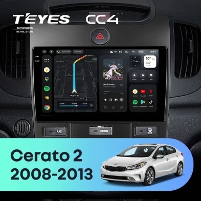 Штатная магнитола Teyes CC4 8/128 Kia Cerato 2 TD (2008-2013) F3