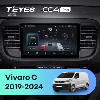 Штатная магнитола Teyes CC4 Pro 360 8/128 Opel Vivaro C (2019-2024)