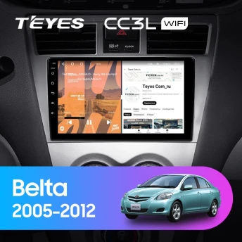 Штатная магнитола Teyes CC3L WiFi 2/32 Toyota Belta (2005-2012)