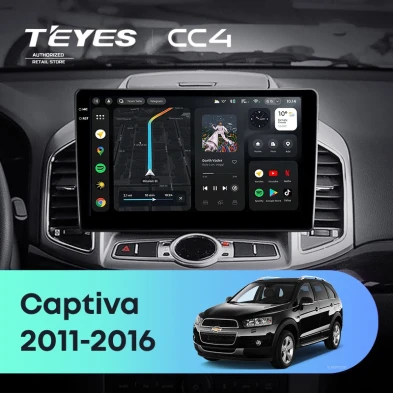 Штатная магнитола Teyes CC4 6/64 Chevrolet Captiva 1 (2011-2016) F2