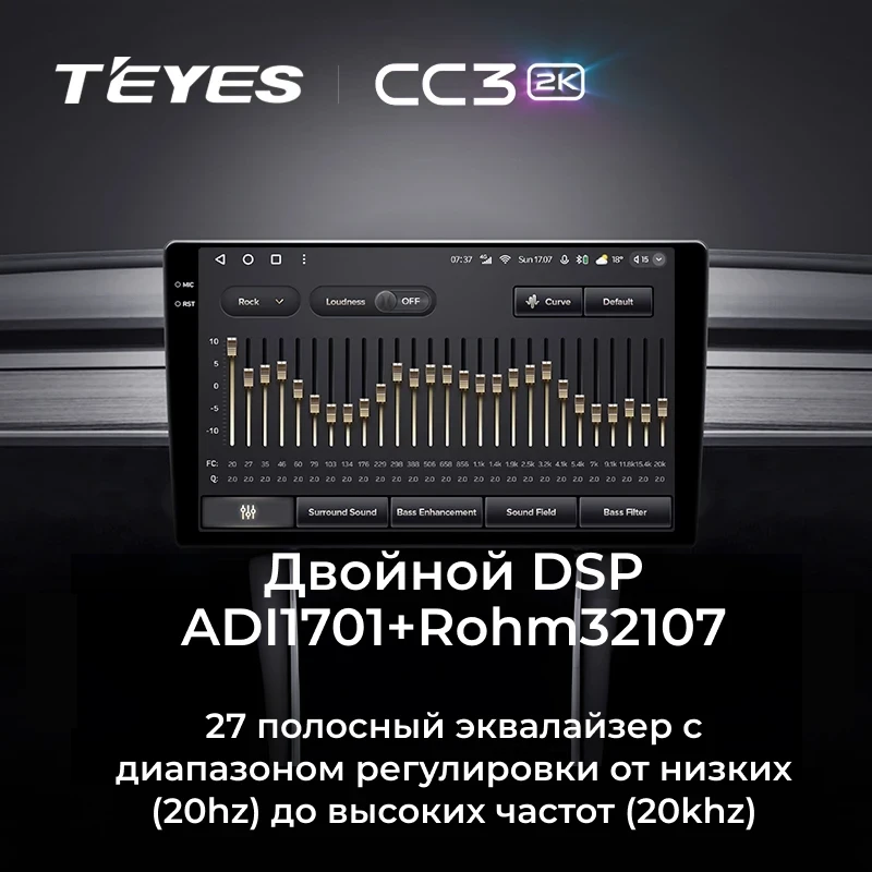 Штатная магнитола Teyes CC3 2K 4/32 Lada 2113 (2001-2014) F1