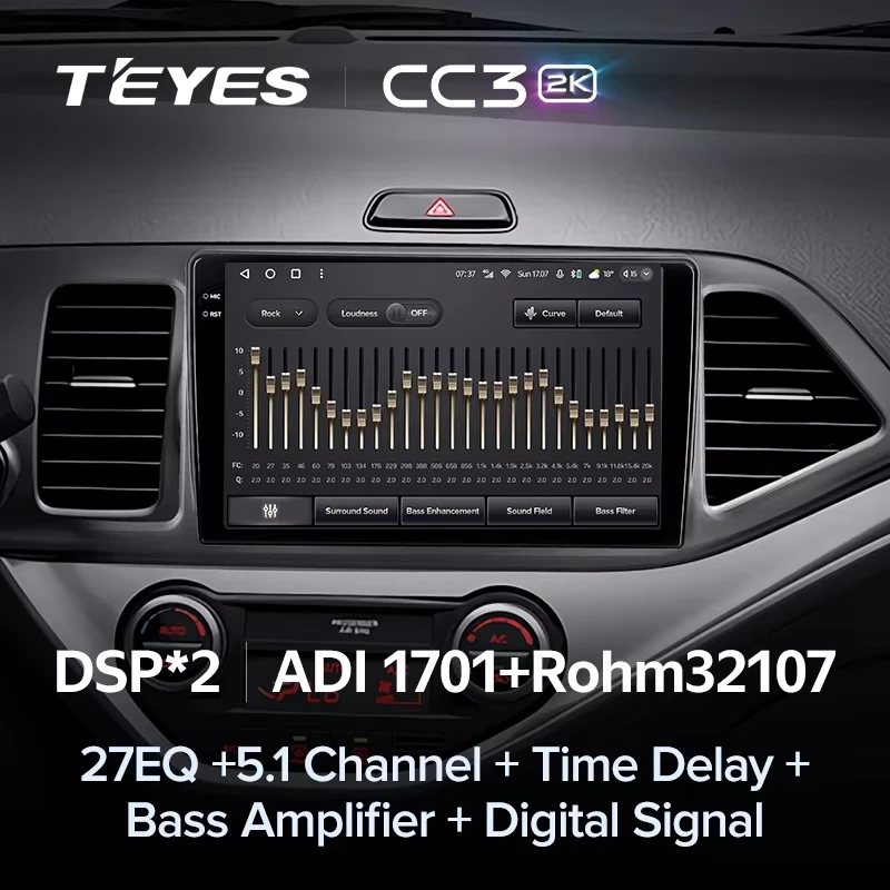 Штатная магнитола Teyes CC3 2K 6/128 Kia Picanto (2011-2017)