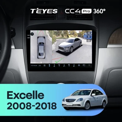 Штатная магнитола Teyes CC4 Pro 360 12/256 Buick Excelle (2008-2018)