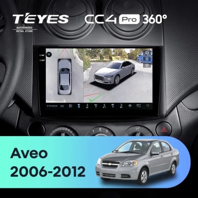 Штатная магнитола Teyes CC4 Pro 360 12/256 Chevrolet Aveo T250 (2006-2012)