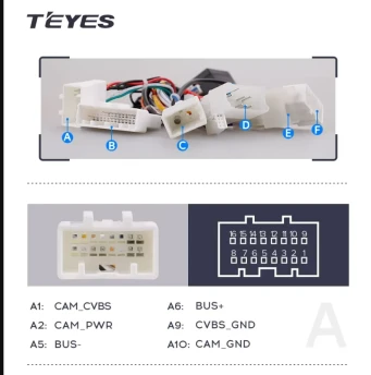 Проводка питания TEYES для Toyota + Canbus для подключения Android ГУ