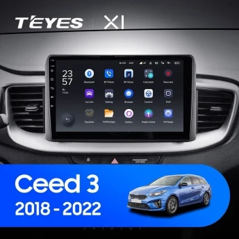 Штатная магнитола Teyes X1 4G 2/32 Kia Ceed 3 CD (2018-2022)