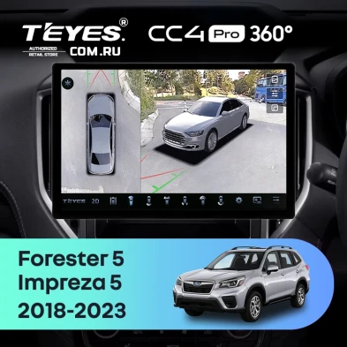 Штатная магнитола Teyes CC4 Pro 360 12/256 Subaru Forester 5 (2018-2023) (13")