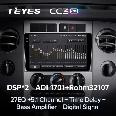 Штатная магнитола Teyes CC3 2K 4/32 Ford Expedition 3 U3242 U3542 U324 U354 (2006-2017)