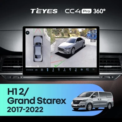 Штатная магнитола Teyes CC4 Pro 360 8/128 Hyundai H1 2 Grand Starex TQ (2017-2022) (11")