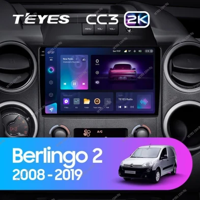 Штатная магнитола Teyes CC3 2K 6/128 Citroen Berlingo 2 B9 (2008-2019)