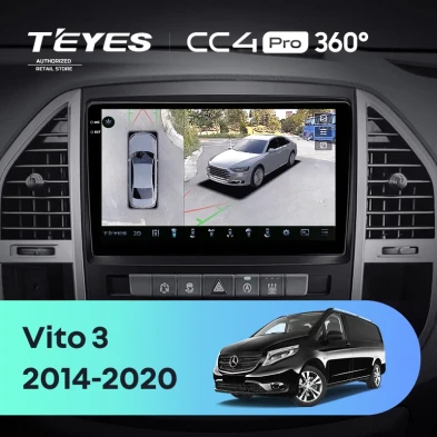 Штатная магнитола Teyes CC4 Pro 360 8/128 Mercedes-Benz Vito 3 W447 (2014-2020)