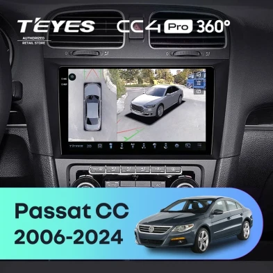 Штатная магнитола Teyes CC4 Pro 360 8/128 Volkswagen Passat CC (2006-2024)