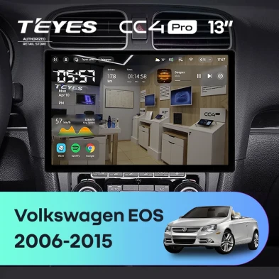 Штатная магнитола Teyes CC4 Pro 12/256 Volkswagen EOS (2006-2015) (13")