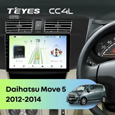 Штатная магнитола Teyes CC4L 6/64 Daihatsu Move 5 (2012-2014)